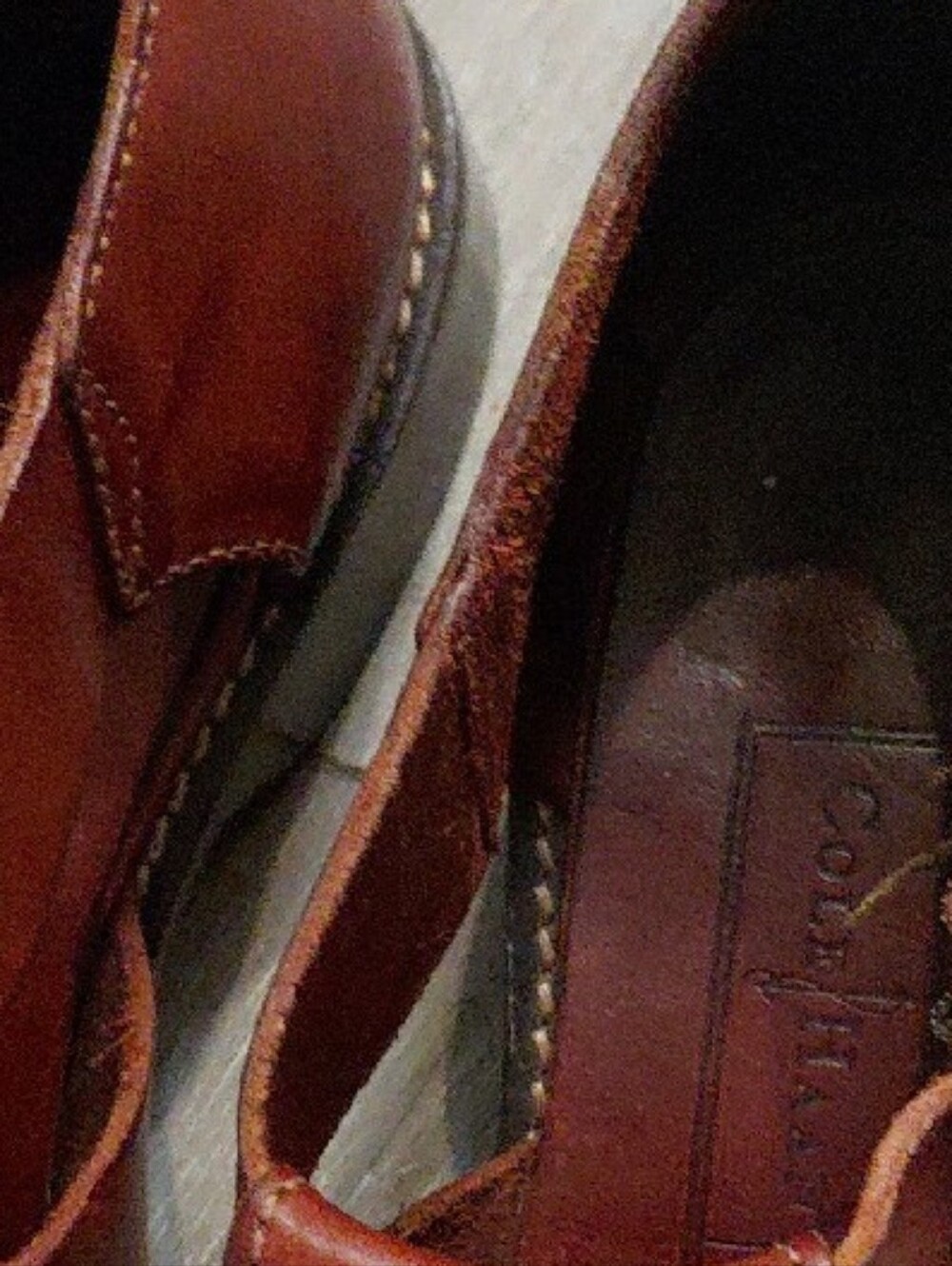 Cole Haan Men's Brown Leather Fisherman Sandals with Buckle - Picture 2 of 7